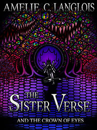 An armored paladin of the Astral Lords kneels in a cathedral, clutching his skull with instability. A wall of stained glass stands behind him, depicting a flood of peering eyes and grinning teeth.